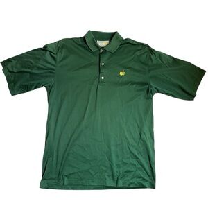 Vintage Slazenger Masters Golf Polo Shirt Size Medium 80s